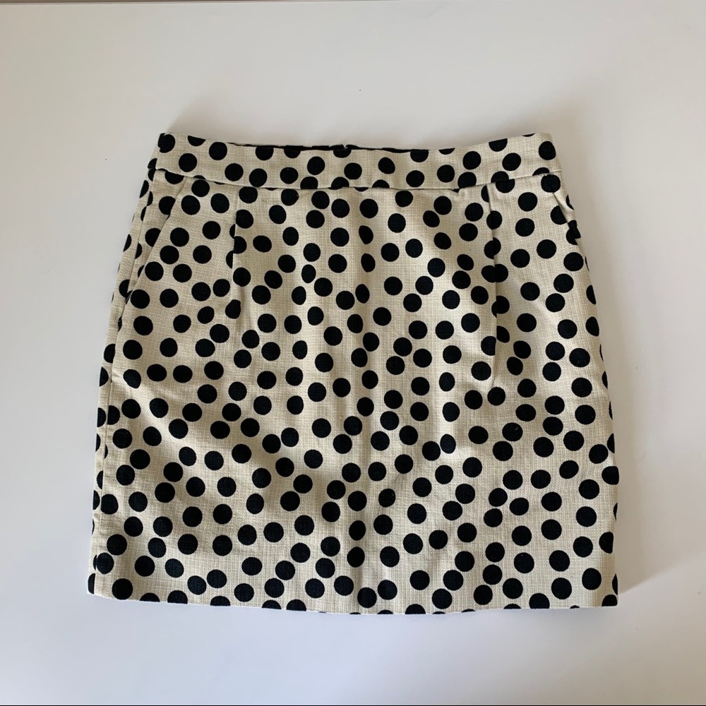 J.Crew polka dot skirt